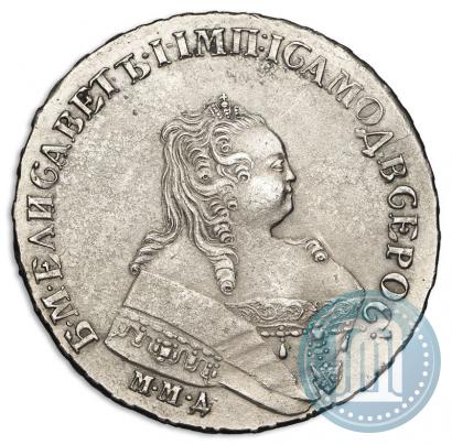 Фото 1 рубль 1751 года ММД 