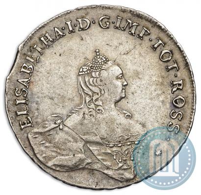 Picture 48 kopecks 1757 year  "For Livonia"