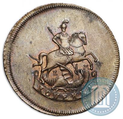 Picture 1 kopeck 1765 year ЕМ 