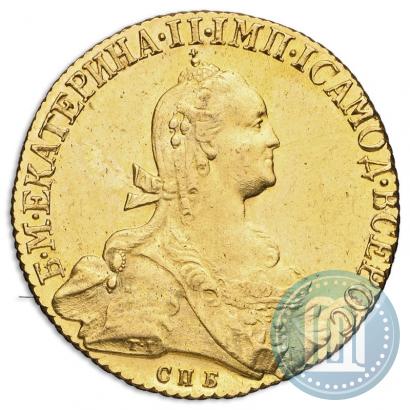 Picture 10 roubles 1775 year СПБ 