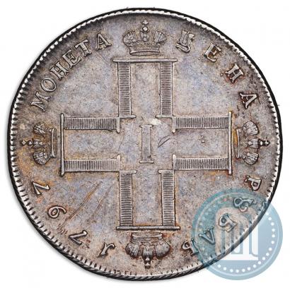 Фото 1 рубль 1797 года СМ-ФЦ "Утяжеленный"