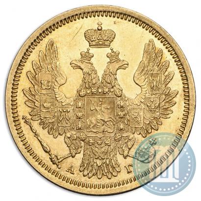 Фото 5 рублей 1852 года СПБ-АГ 