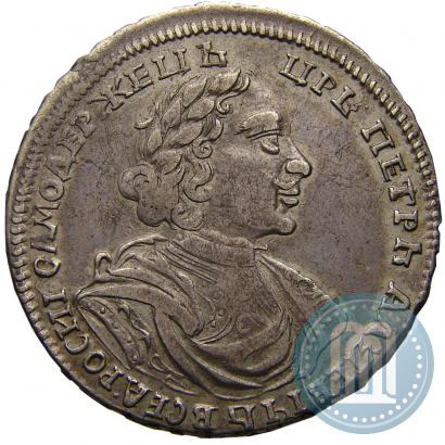 Picture Poltina 1719 year L "Portrait in armour"