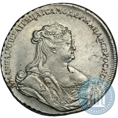 Picture 1 rouble 1738 year  "Petersburg type"