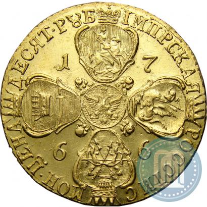 Picture 10 roubles 1766 year СПБ 