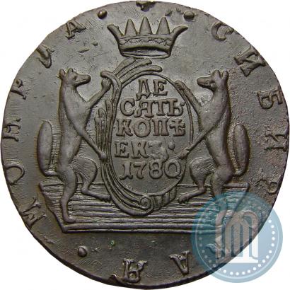 Picture 10 kopecks 1780 year КМ 