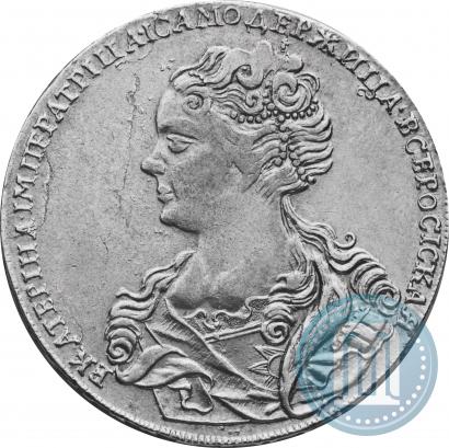 Picture 1 rouble 1726 year  "Moscow type, portrait turned to the left"
