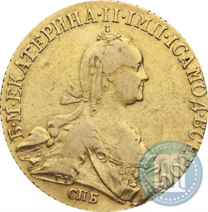 Фото 10 рублей 1773 года СПБ 