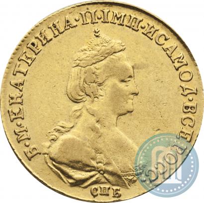 Фото 5 рублей 1782 года СПБ 