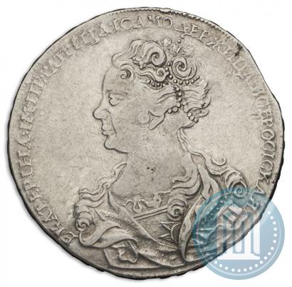 Picture 1 rouble 1726 year  "Moscow type, portrait turned to the left"