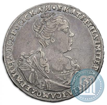 Picture Poltina 1726 year  "Moscow type, portrait turned to the right"