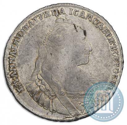 Фото 1 рубль 1734 года  "Тип 1735 года"
