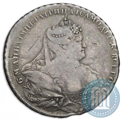 Фото 1 рубль 1737 года  "Работы Гедлингера"