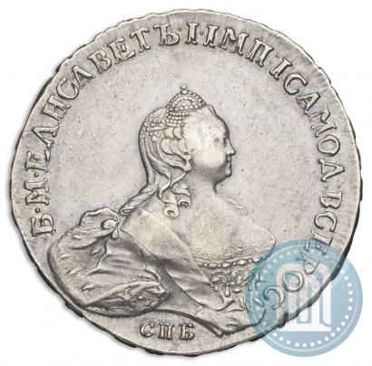 Picture 1 rouble 1754 year СПБ-IМ "Portrait by Benjamin Scott"