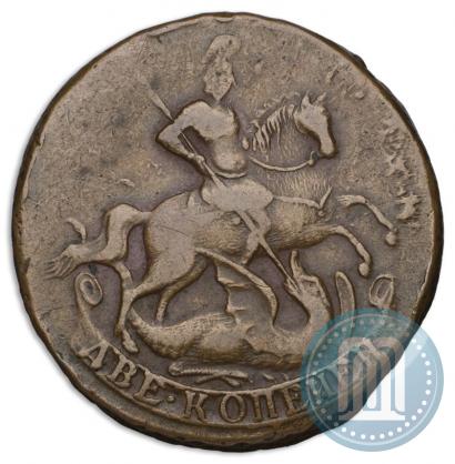 Picture 2 kopecks 1757 year  "Nominal under St. George"