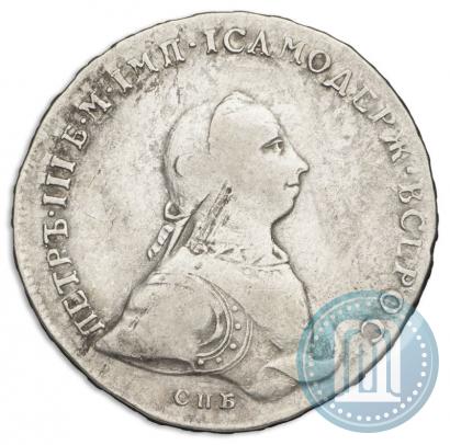 Picture 1 rouble 1762 year СПБ-НК 