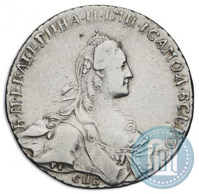 Picture 1 rouble 1766 year СПБ-АШ-Т.I. 