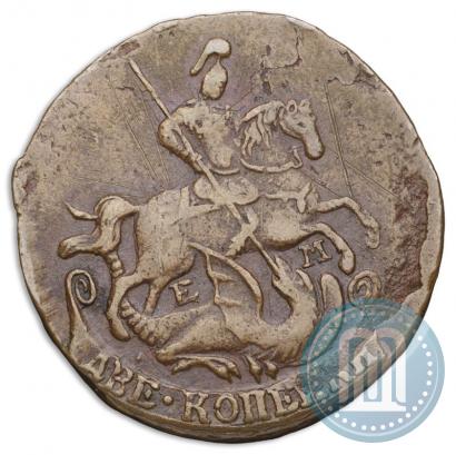 Picture 2 kopecks 1766 year ЕМ 