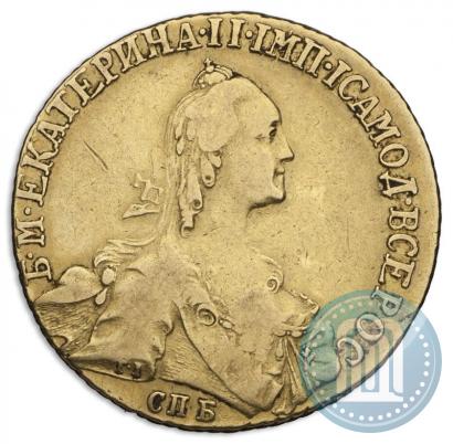 Фото 10 рублей 1769 года СПБ 