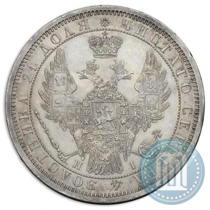 Picture 1 rouble 1855 year СПБ-HI 