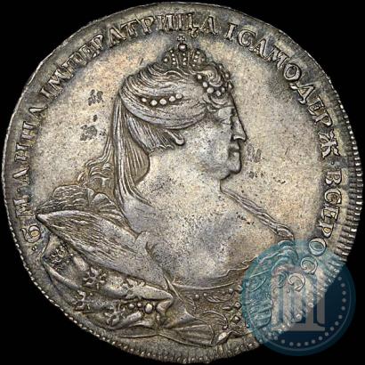 Фото 1 рубль 1737 года  "Работы Гедлингера"