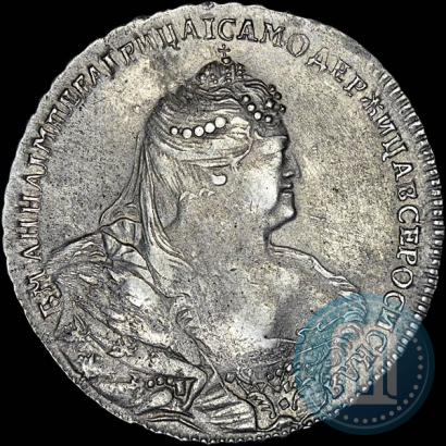 Picture 1 rouble 1740 year  "Moscow type"