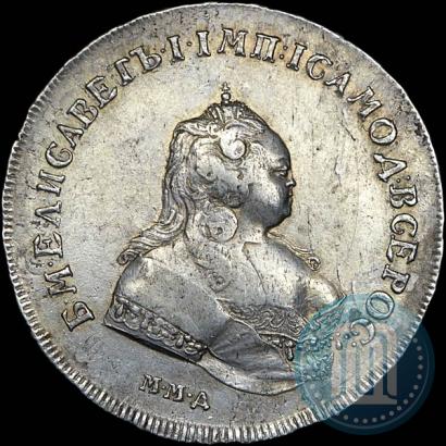 Picture 1 rouble 1742 year ММД 