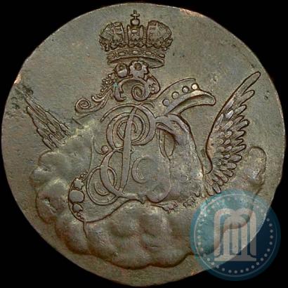 Picture 1 kopeck 1755 year  