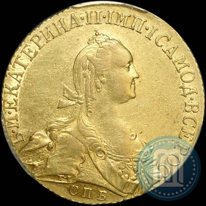 Picture 10 roubles 1774 year СПБ 
