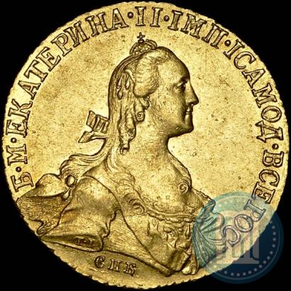 Picture 10 roubles 1766 year СПБ 