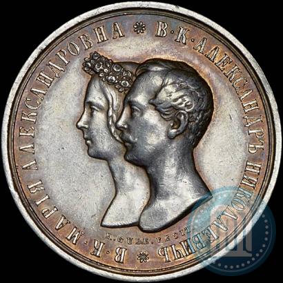 Picture Medal 1841 year H. GUBE. FECIT "In the memory of the wedding of the crown prince"