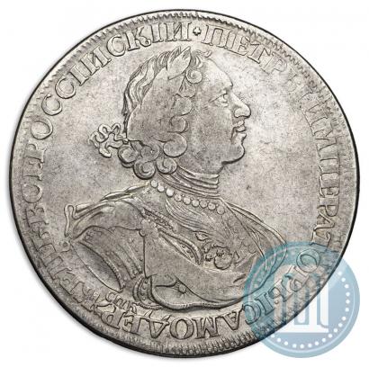 Picture 1 rouble 1724 year СПБ "Sun rouble, portrait in armour"