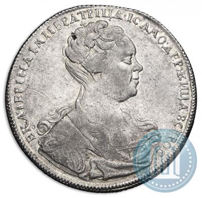 Picture 1 rouble 1726 year СПБ "Petersburg type, portrait turned to the right"