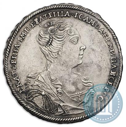 Picture 1 rouble 1727 year  "Moscow type, portrait turned to the right"