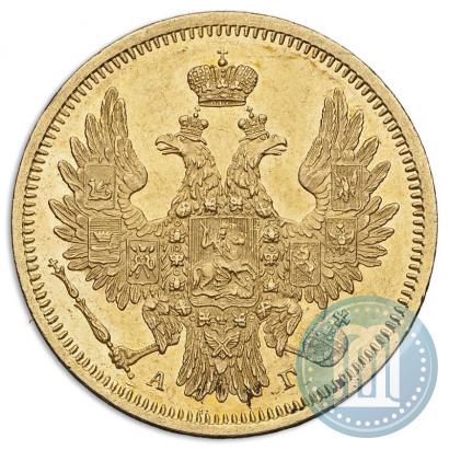 Фото 5 рублей 1850 года СПБ-АГ 