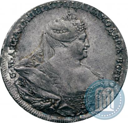 Фото 1 рубль 1737 года  "Работы Гедлингера"