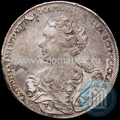 Picture 1 rouble 1726 year  "Moscow type, portrait turned to the left"