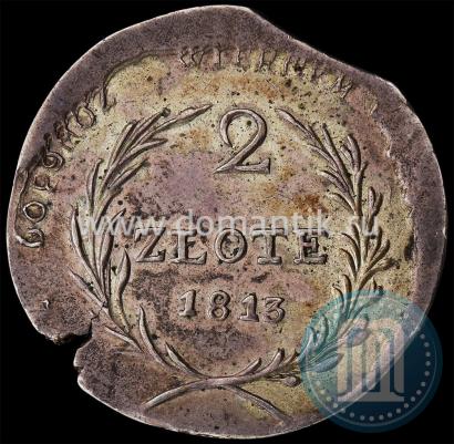 Picture 2 złote 1813 year  