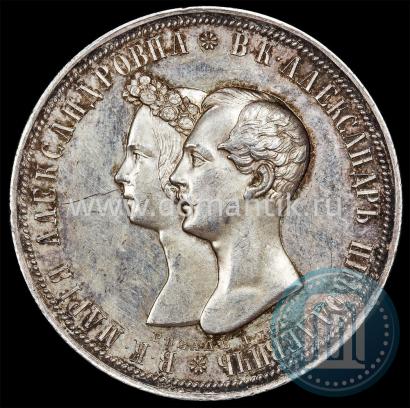 Picture 1 rouble 1841 year СПБ-НГ "In the memory of the wedding of the crown prince"