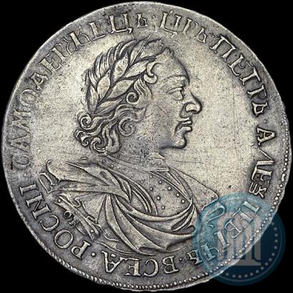Фото 1 рубль 1719 года OK-IL-L "Портрет в латах"