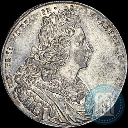 Фото 1 рубль 1727 года  "Московский тип"
