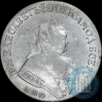 Фото 1 рубль 1751 года ММД 
