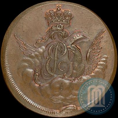 Picture 1 kopeck 1755 year  