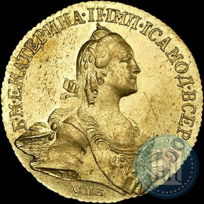 Picture 10 roubles 1766 year СПБ 