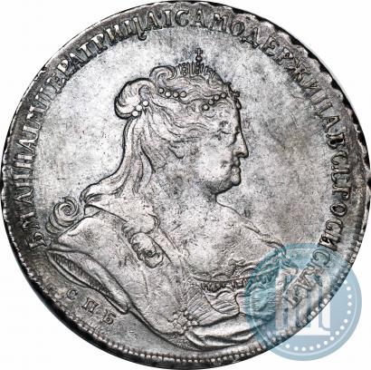 Фото 1 рубль 1738 года СПБ "Петербургский тип"