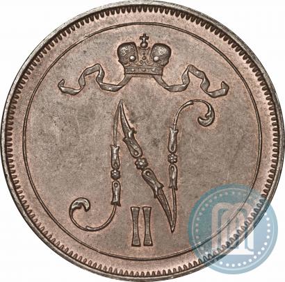 Picture 10 pennia 1900 year  