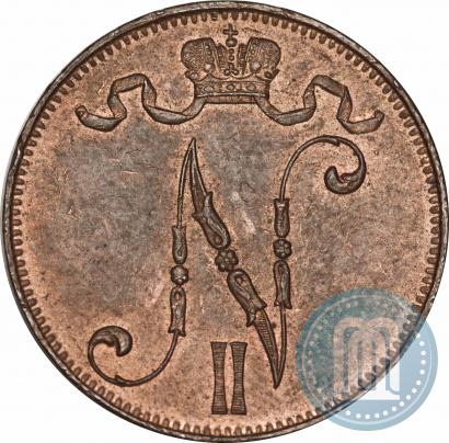 Picture 5 pennia 1908 year  
