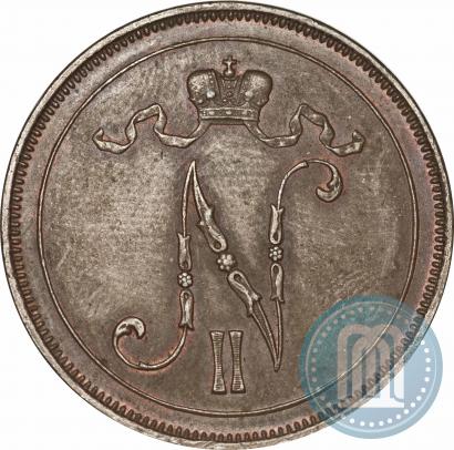 Фото 10 пенни 1910 года  
