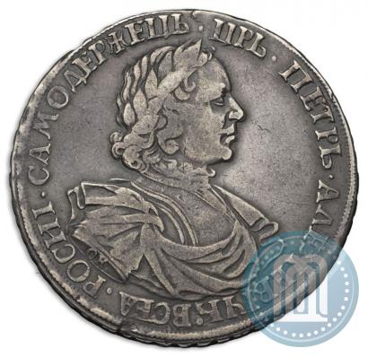 Фото 1 рубль 1719 года OK "Портрет в латах"