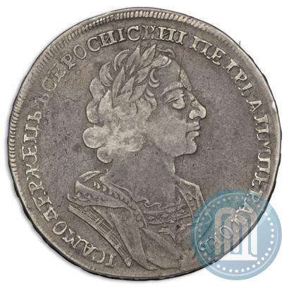 Фото 1 рубль 1724 года  "Портрет в античных доспехах"